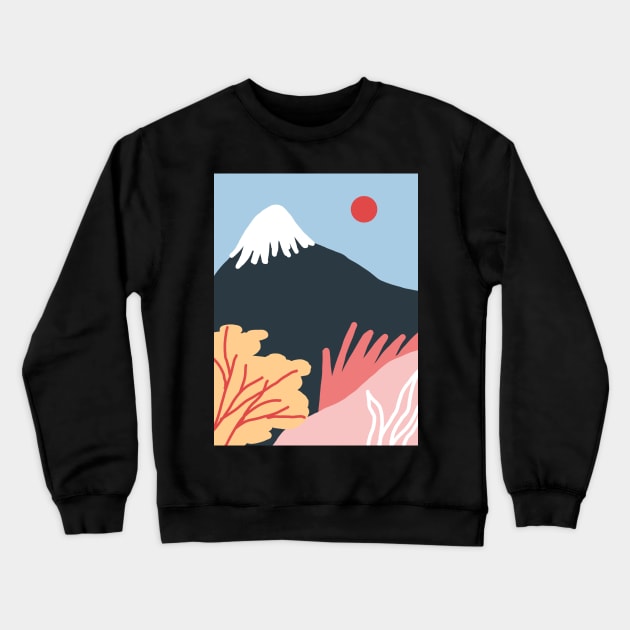 Mountains Crewneck Sweatshirt by juliealex